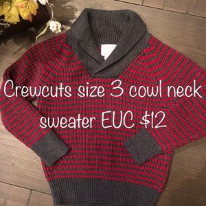 Crewcuts cowl neck sweater